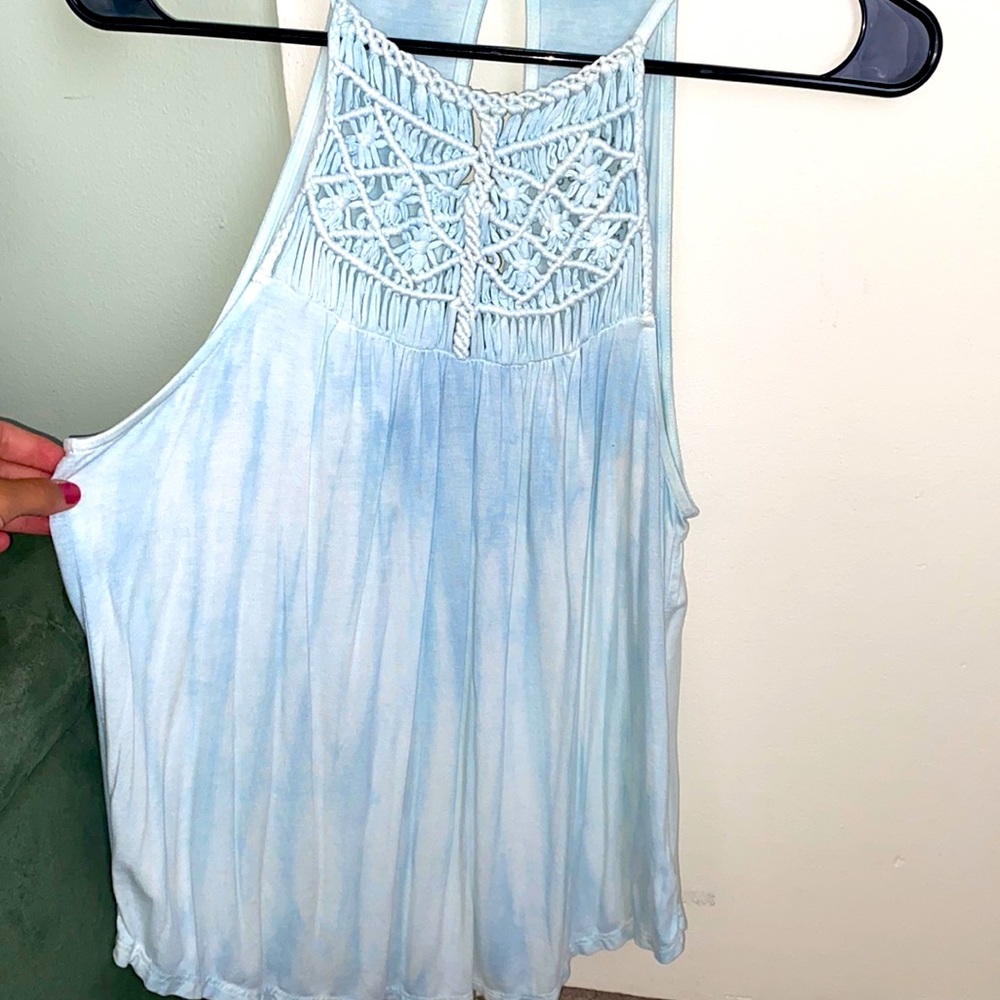 Light Blue American Eagle Tank Top